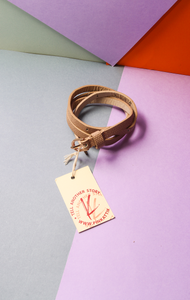 BELT - Light beige thin