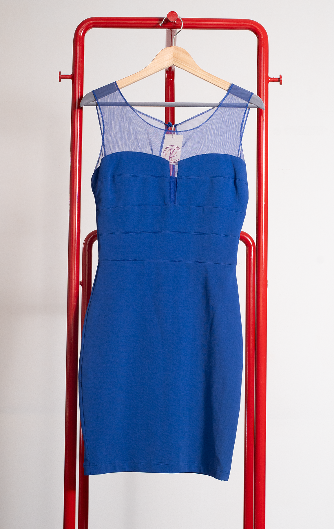 FRANKLYMAN DRESS - Electric blue - Medium