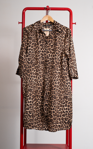 ZARA DRESS - Leopard - Small