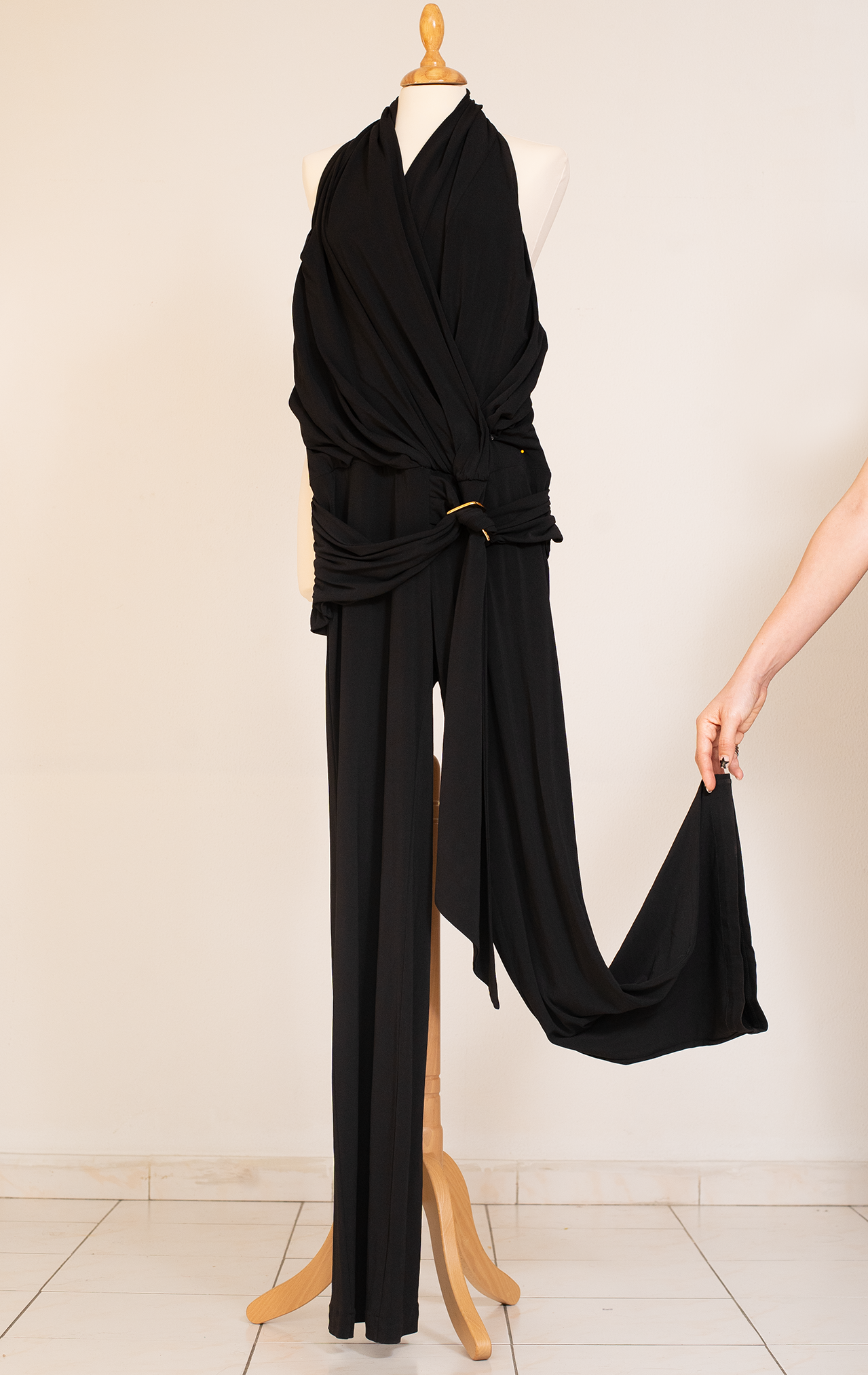 LIST JUMPSUIT - Balck - Medium