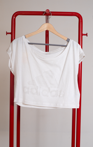 ADIDAS CROP T-SHIRT - White - Medium