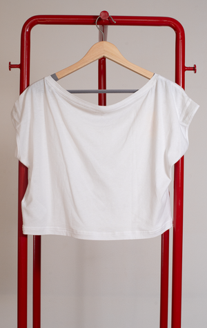 ADIDAS CROP T-SHIRT - White - Medium