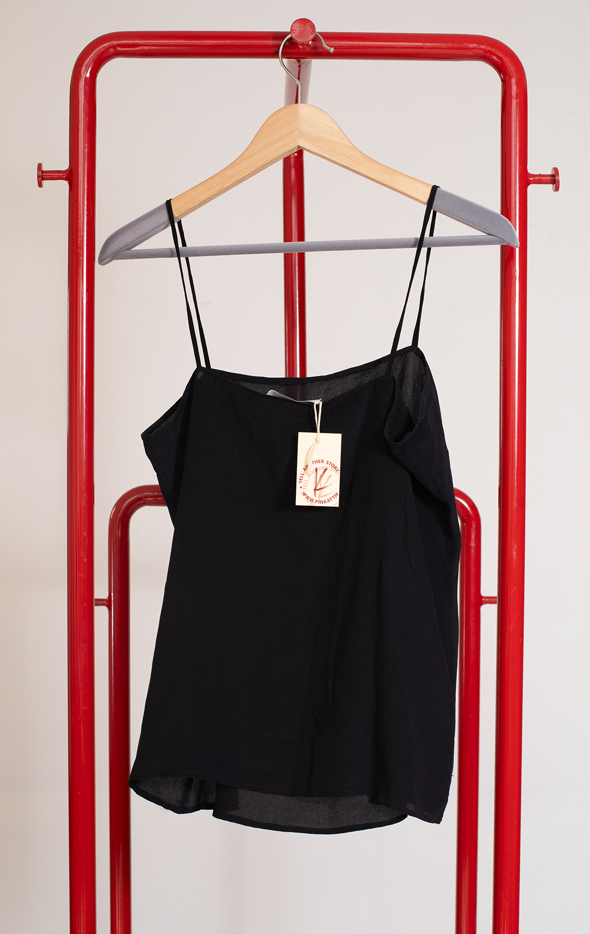 EM BASIC TOP - Black silk - Small