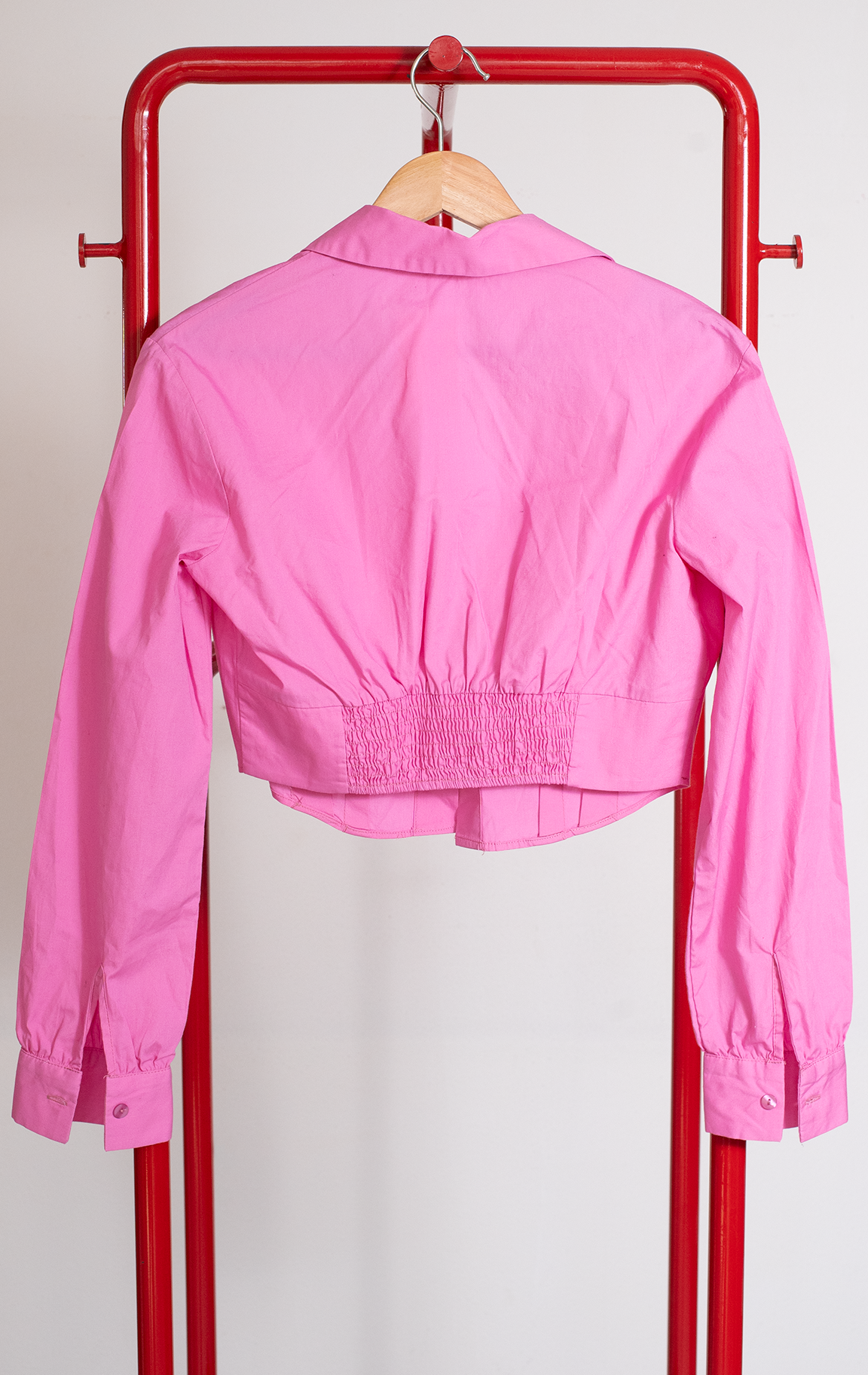 BERSHKA SHIRT - Pink - Small