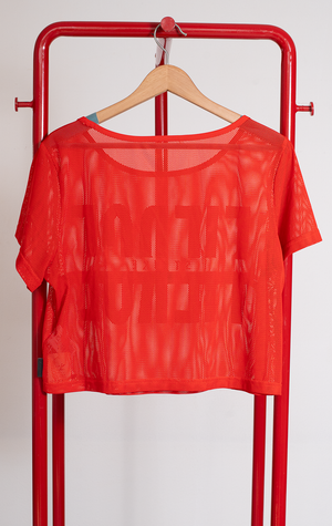 REEBOK TOP - Red mesh - Small