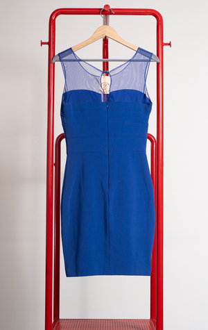 FRANKLYMAN DRESS - Electric blue - Medium