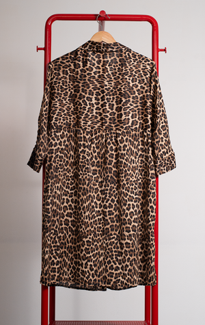 ZARA DRESS - Leopard - Small