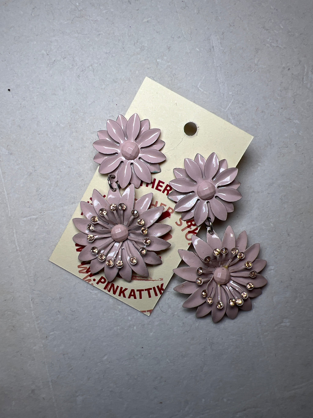 I AM EARRINGS - Rose pastel flowers