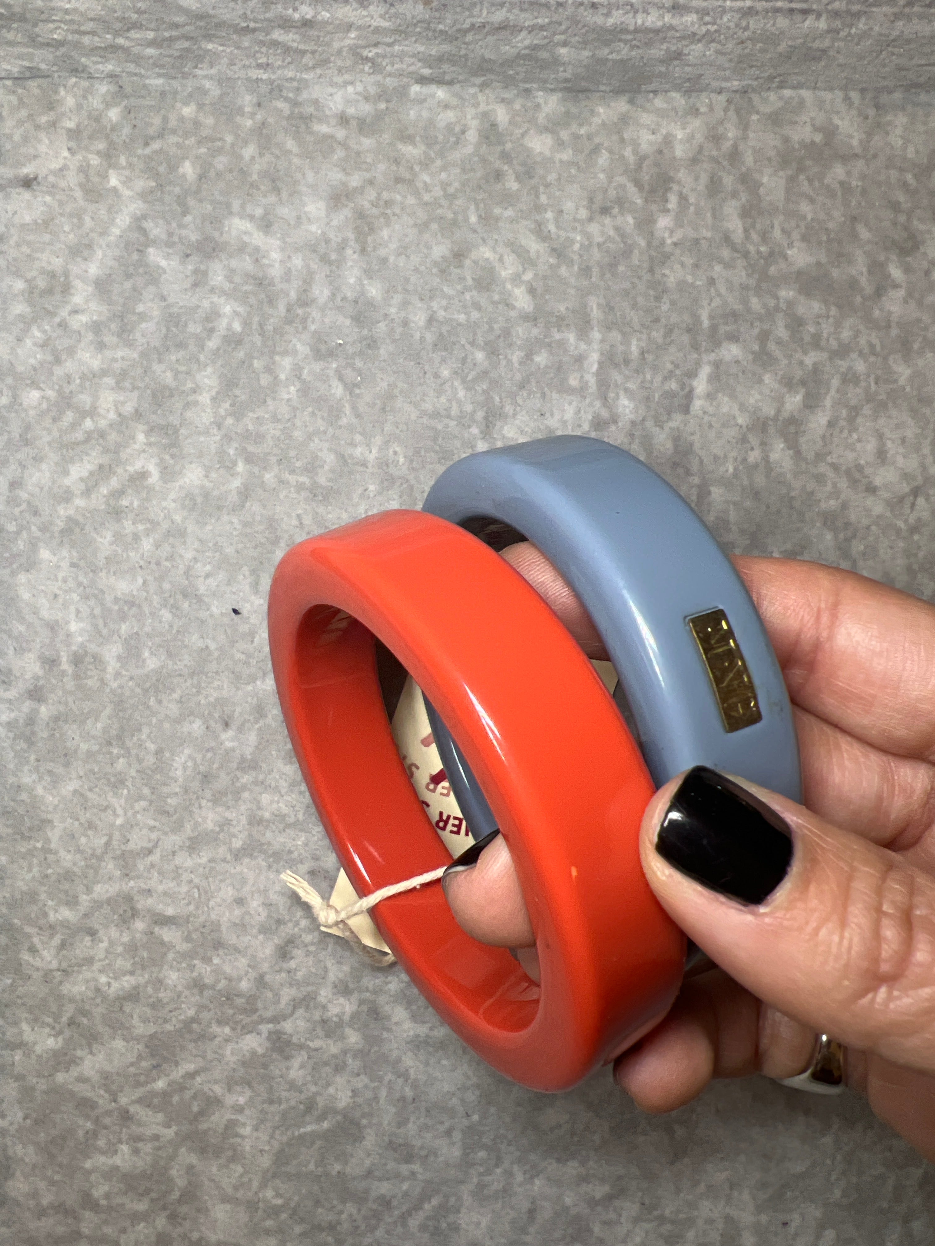 MNG BANGLES - Coral & blue ( 2 items )