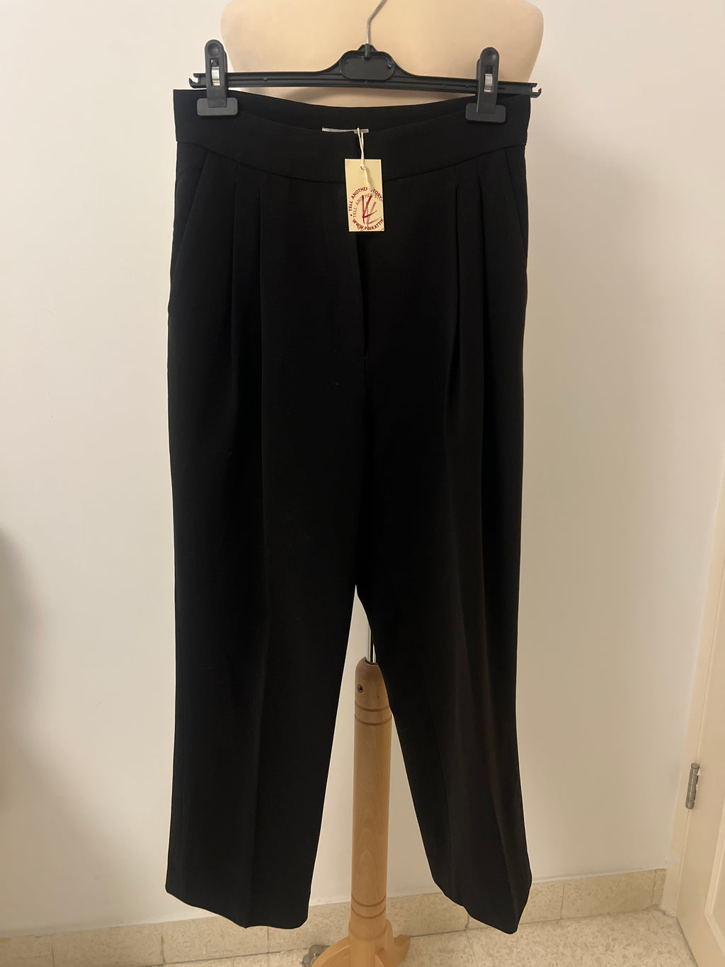 H&M PANTS-black-Medium