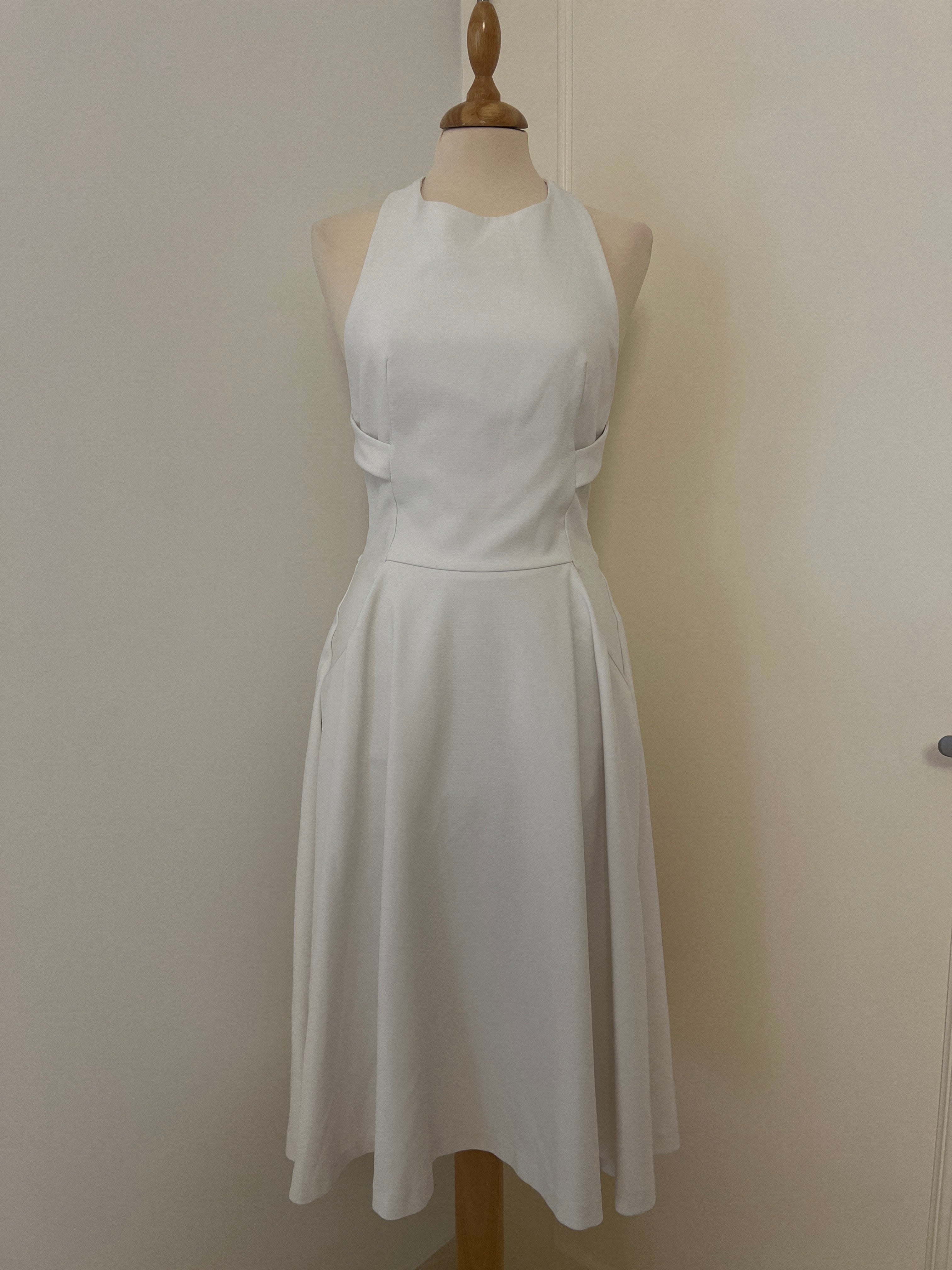 H&M DRESS-white-Small