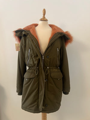 ZARA ANORAK - Olive green - Medium