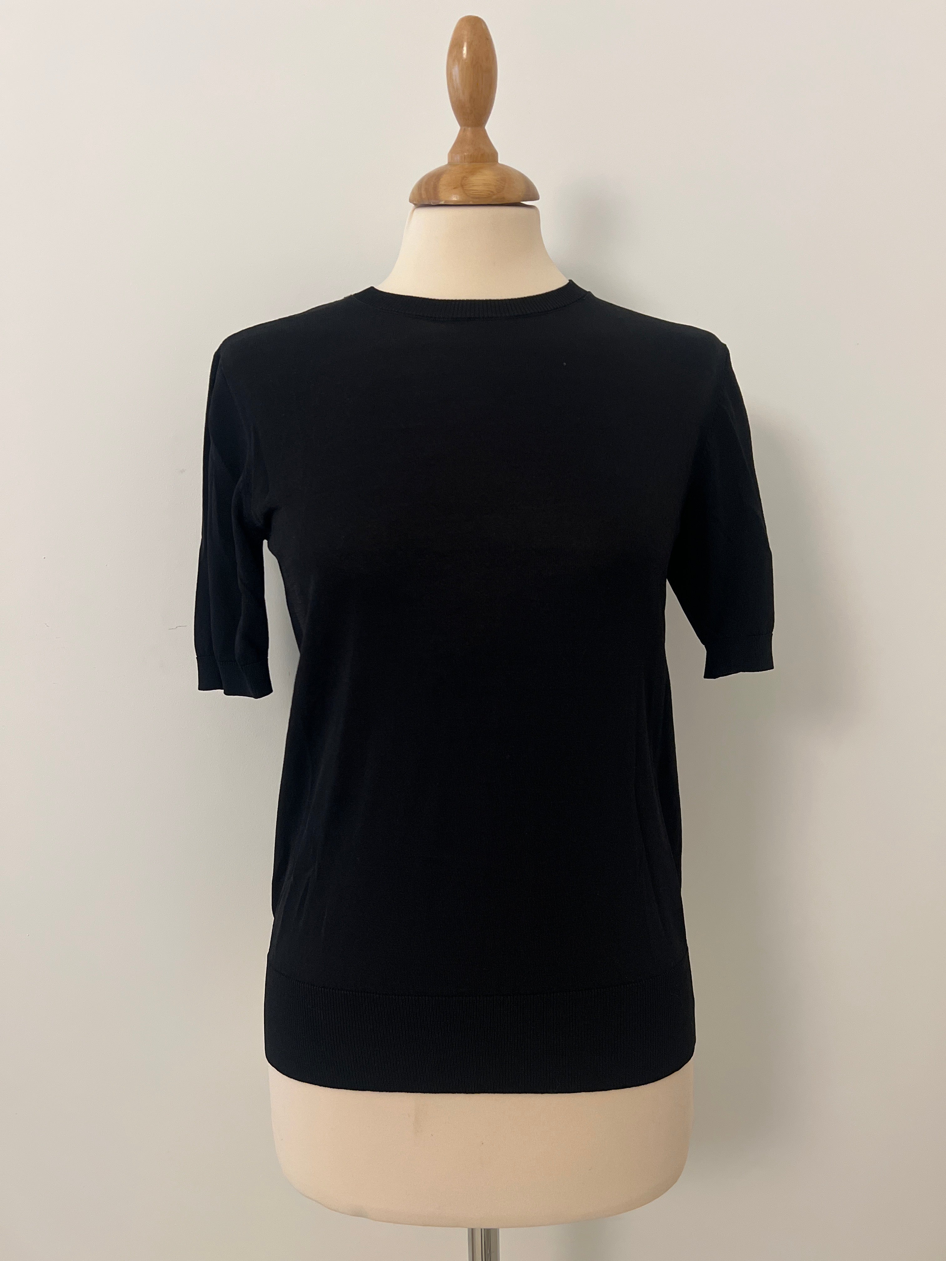 ZARA TOP - Black short sleeves - Medium