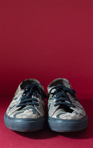 MEN SUPERGA military print sneakers - 45