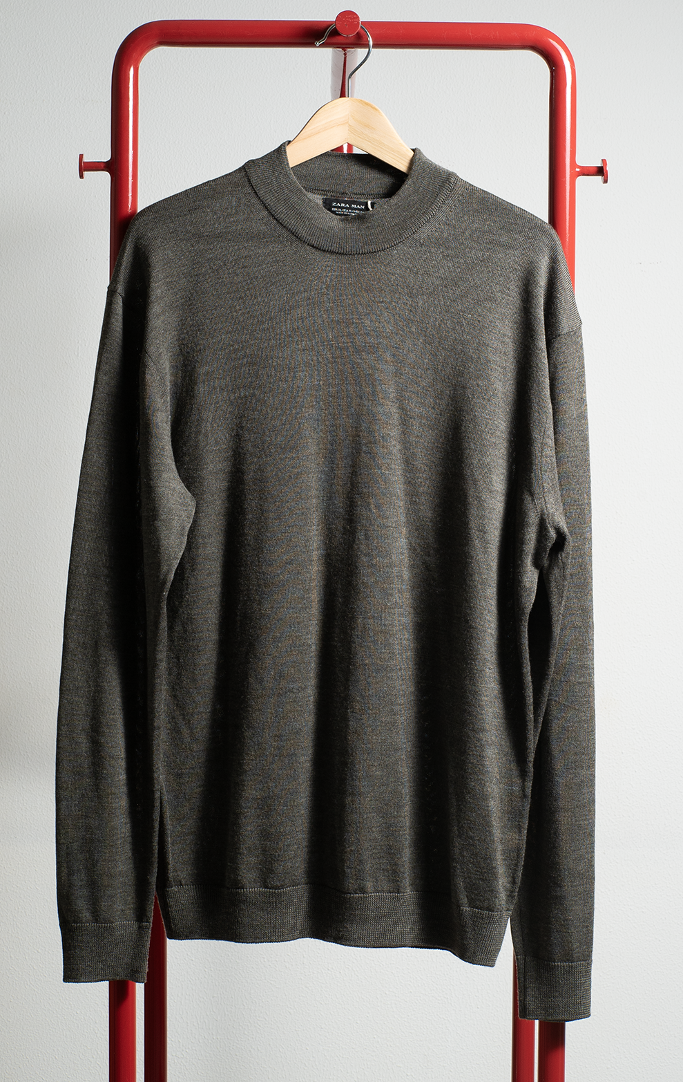 MEN ZARA SWEATER - Brown - XLarge