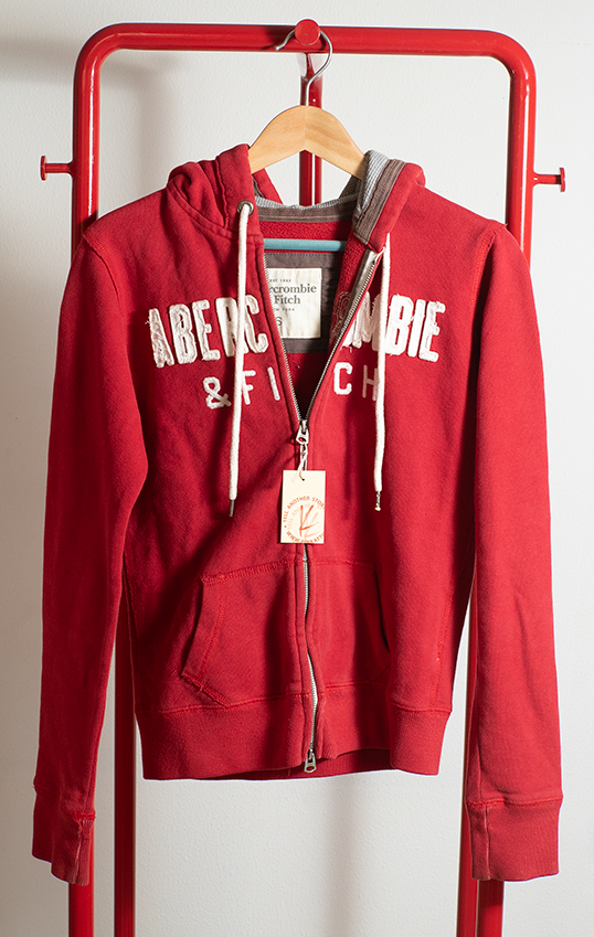 ABERCROMBIE & FITCH HOODIE - Red - Small
