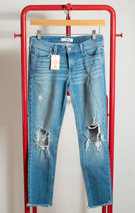 HOLLSTER JEANS - Blue with ripped detail - XSmall