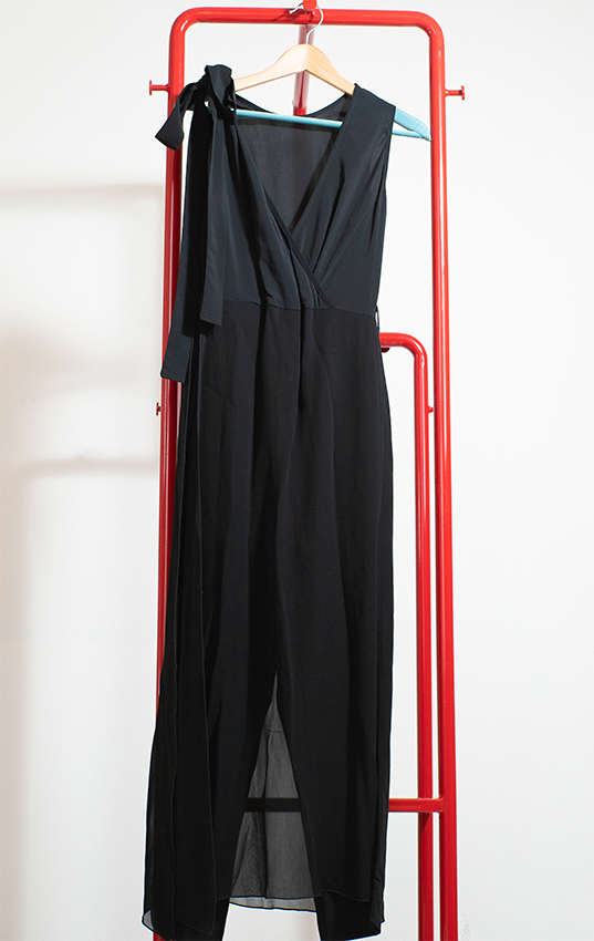 JUCCA JUMPSUIT - Black with skirt thin layer - Small