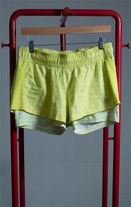FOREVER21 SHORTS - Neon yellow double layer - Large