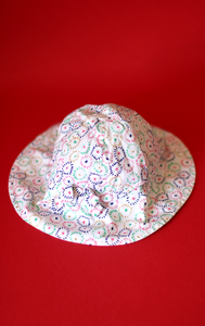 KIDS PETIT BATEAU BUCKET HAT - White with colorful graphics and bow detail - 3month