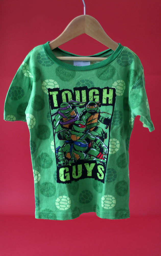 KIDS NICKELODEON T-SHIRT - Green ninga turtles ( tough guys) - 8 YEARS