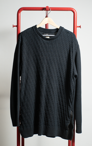 MEN ZARA SWEATER - Navy with zippers - XLarge