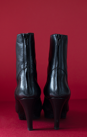 SULTANA DESIGN COLLI ANKLE BOOTS - Black matt leather - 35.5
