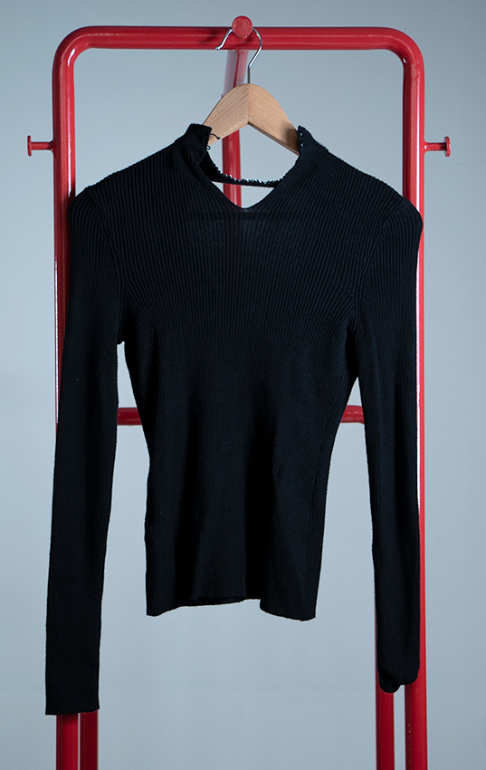 AMISU SWEATER - Balck with strass - XSmall