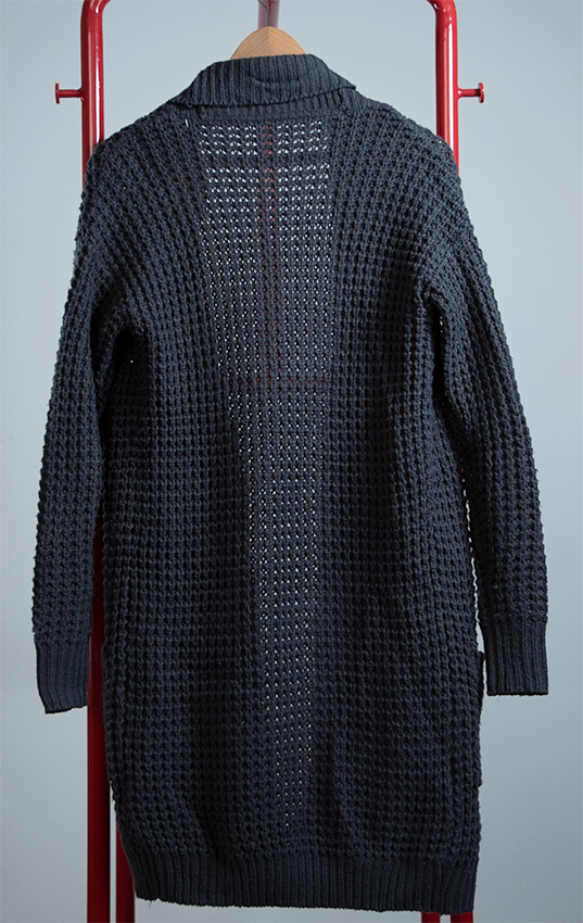 NOISY MAY CARDIGAN - Dark grey knit - XSmall