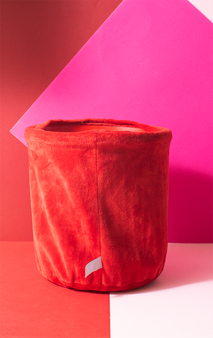 HOME DECO COOL GIFT BASKET - Red velvet - 28 x 30 cm