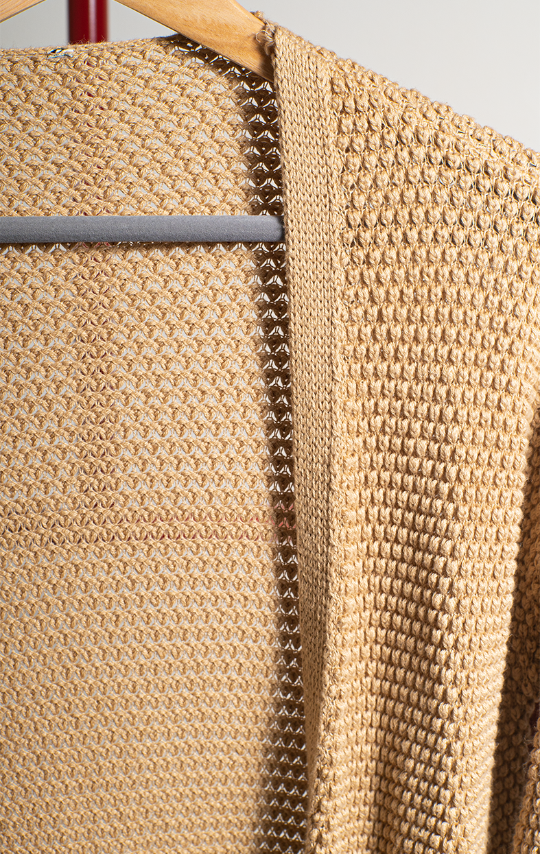 CARDIGAN - Beige crochet - Medium