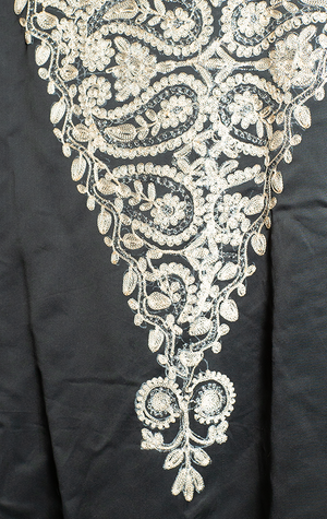 Dress - Balck with gold embroidery - Medium