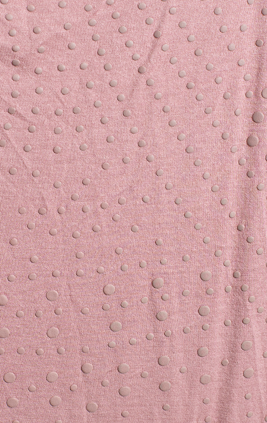 LANIDOR T-SHIRT - Light pink with dots - Medium