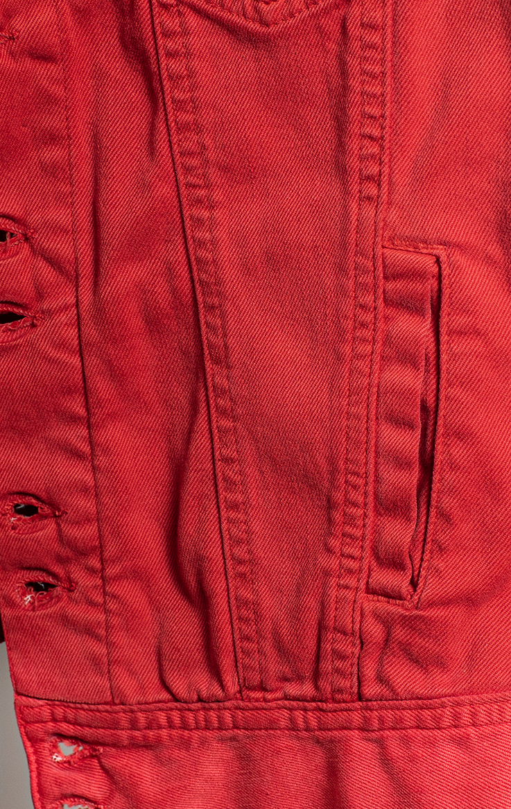 ACGUAVERDE JACKET - Red denim - Small