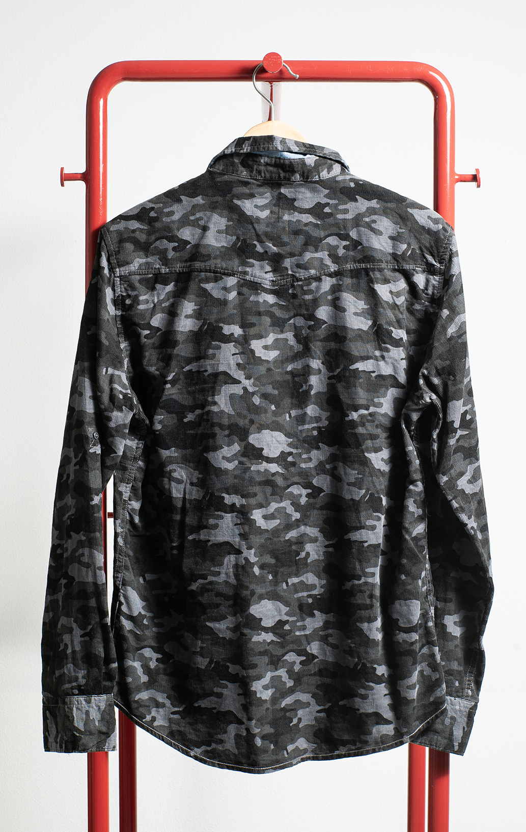 MEN THE ALCOTT & CO SHIRT - Camouflage black & grey - Medium