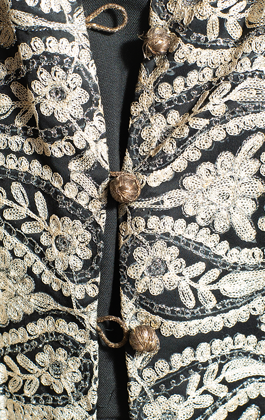 Dress - Balck with gold embroidery - Medium